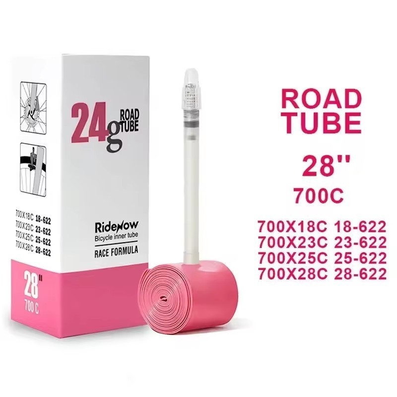 RideNow Bike Inner Tube 700 700C 18 25 28 32 Road Bicycle TPU Tire 45/65/85mm Length French Valve 700C TPU Inner Tube