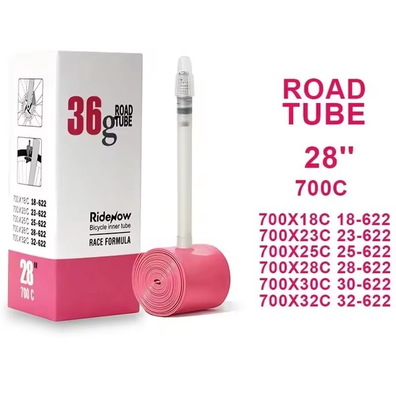 RideNow Bike Inner Tube 700 700C 18 25 28 32 Road Bicycle TPU Tire 45/65/85mm Length French Valve 700C TPU Inner Tube