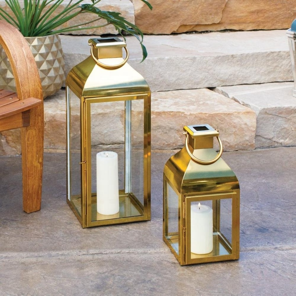 Modern Gold Lantern Decorative Wedding Indoor Outdoor Events Parties Home Decor Tall Metal Candle Holder Lantern Gold Small