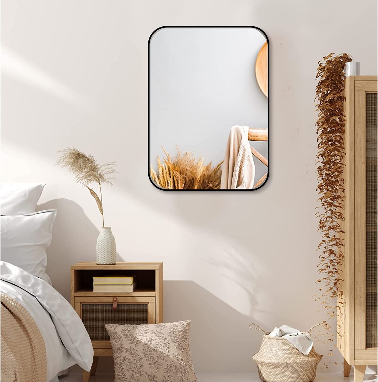 Full Length Mirror Standing Hanging or Leaning Against Wall Large Rectangle Wall Mirror For Bathroom/Bedroom/Living Room Decor