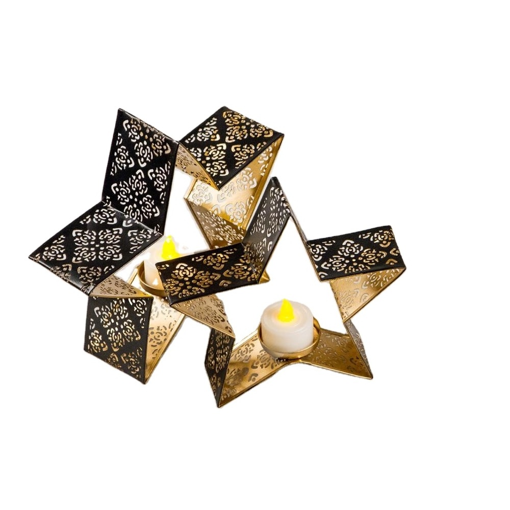 Best Quality Metal Star Tea Light Candle Holder For Home & Christmas Decorations Handmade Tea Light Candle Holder