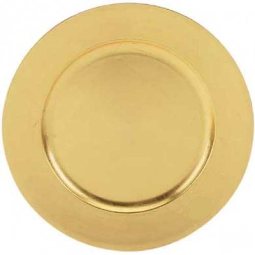 Meticulously Crafted Round Gold Stainless Steel Charger Plates for Dinner Plate Table Setting Elegant Wedding Table Decor