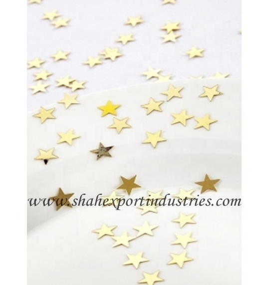 Silver Star Confetti for Party Wedding Decorations bridal showers baby showers Heavy Duty Of Metallic Confetti By SHAH