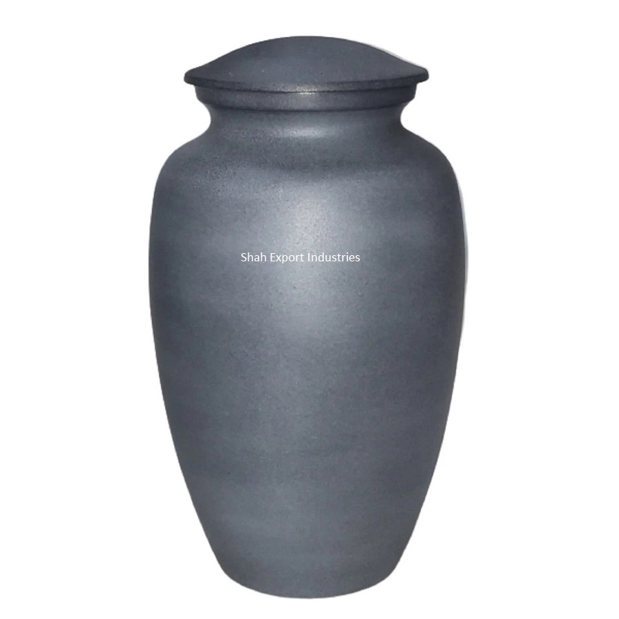 Fancy design structured urn hand engraved solid metal Silver Aluminum cremation urn for home decoration