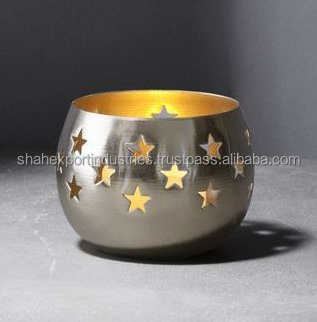 New Decorative Round Shape Votive Candle Holders for Home And Wedding Decoration Tabletop Metal Candle Votive