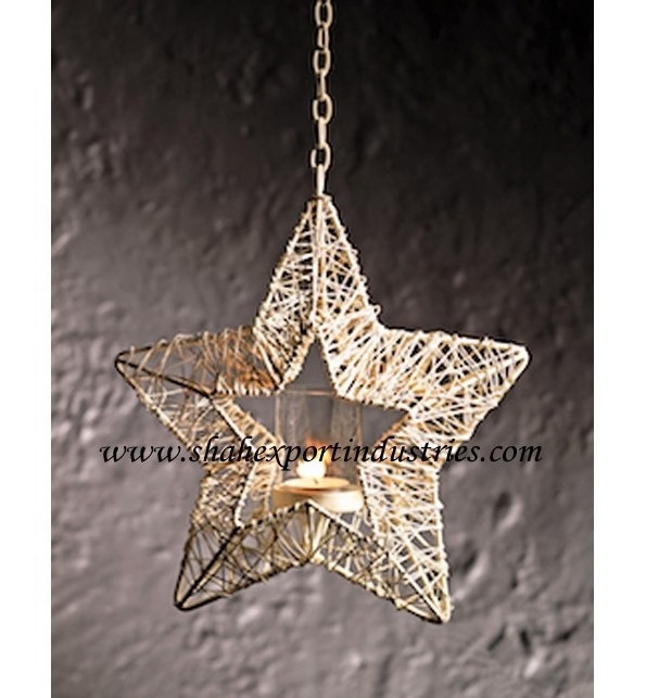 Best Quality Metal Star Tea Light Candle Holder For Home & Christmas Decorations Handmade Tea Light Candle Holder