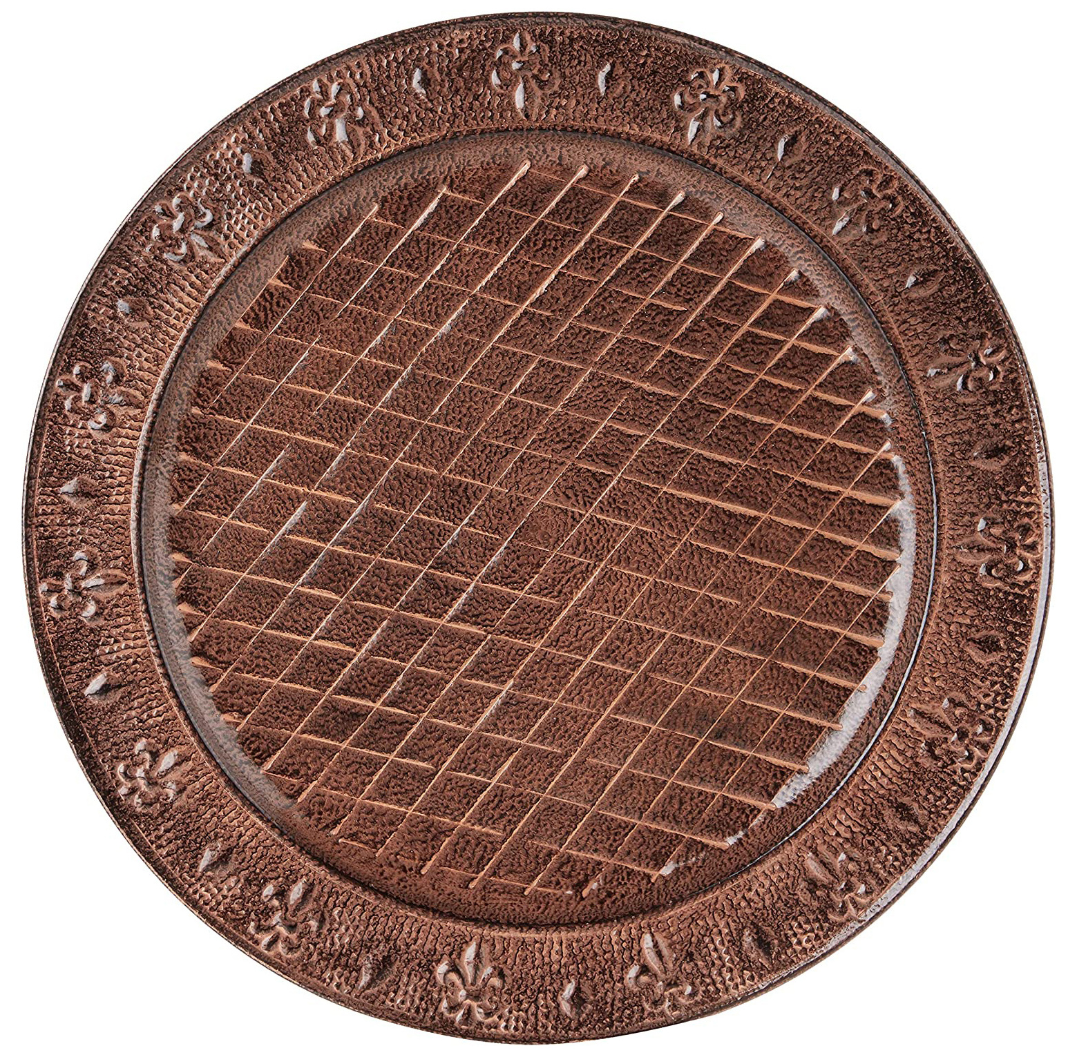 Dark Brown Copper Charger Plate for displaying your favorite dishes with these hand embossed charger plates