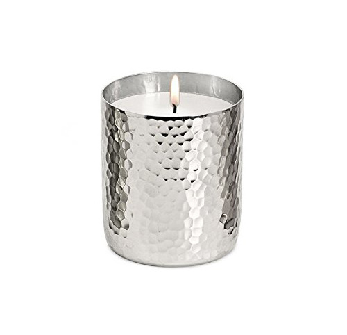 Hammered Design Metal Small Votive Candle Holder For Home And Christmas Tabletop Decoration Round Candle Jar