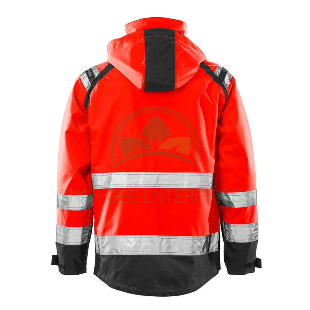 Wholesale Protective Retardant Safety Jacket Working Clothes Waterproof Workwear High  Visibility Workwear Safety Work Jacket