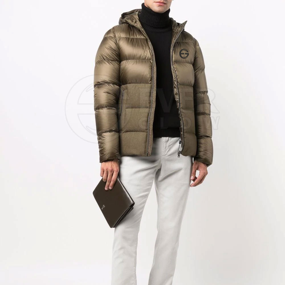 100% Polyester Light Weight Men Puffer Jacket Winter Hybrid Jacket Without Hood Wholesale Price