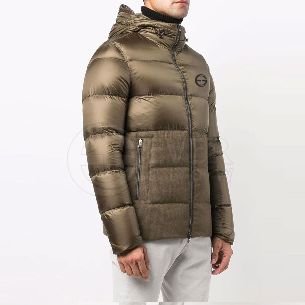 100% Polyester Light Weight Men Puffer Jacket Winter Hybrid Jacket Without Hood Wholesale Price