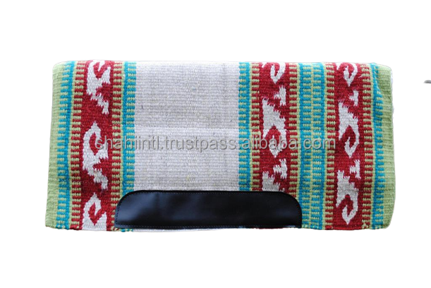 Premium Quality Horse Western Saddle Blanket Pad 100% Indian Woolen Blanket 34