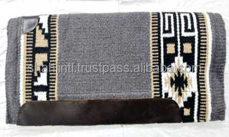 Premium Quality Horse Western Saddle Blanket Pad 100% Indian Woolen Blanket 34