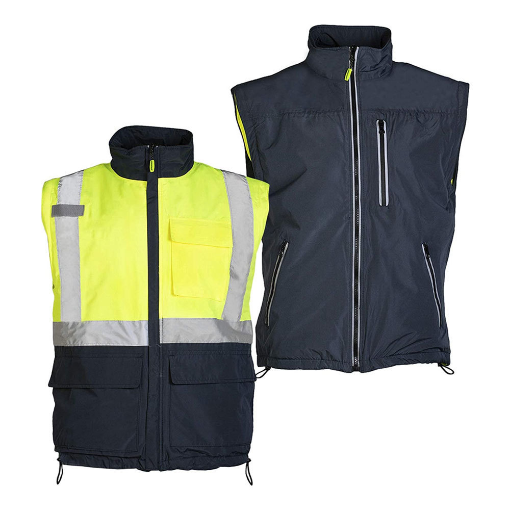 Hot Sale Winter Insulated High Visibility Construction Security Hi Vis Reflective Safety Jacket Wholesale Price