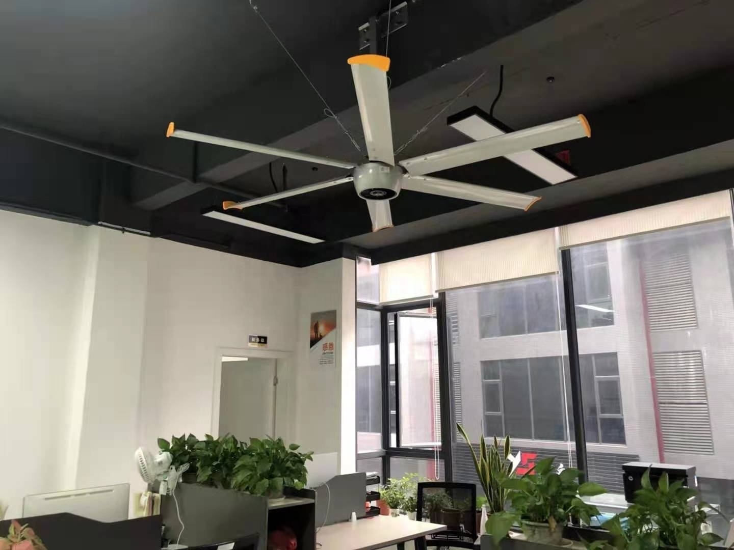 Cheap Industrial Ceiling Fan Price 3000mm 3m 10ft  Hvls Big Ceiling Fan Industrial Fan Ventilation