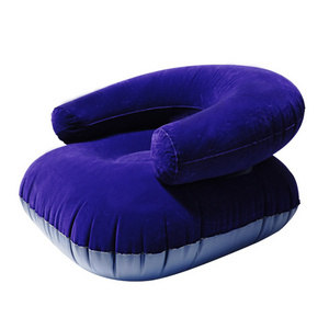 Home Floating Air Mattress Sofa Chair PVC Movie Chair Lounge Inflatable Sofa Lazy Boy Furniture With Armrest