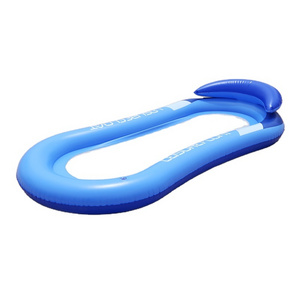 Inflatable Floating Water Hammock Bed Swimming Pool Float Hammock Raft for Summer Portable Sea Bed