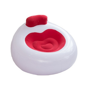 new fashion pvc flocked inflatable heart shape love sofa bed lounge chair living room sofas couch soft lounger