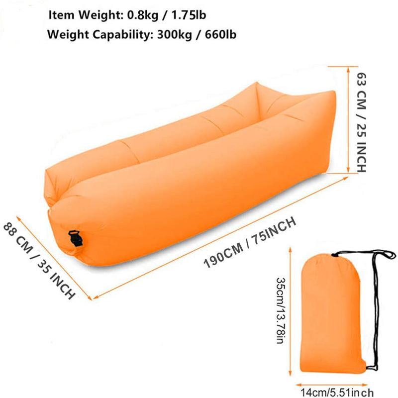 Colorful High Quality lazy bean bag sofa Inflatable Couch Lounger Camping  Beach Sleeping Lazy Bag For Party