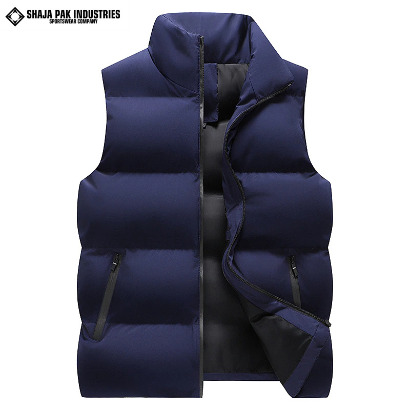 Duck Down Vest Coat Ultralight Sleeveless Puffer Vest Jacket Fashion Stand Collar Windproof Vest