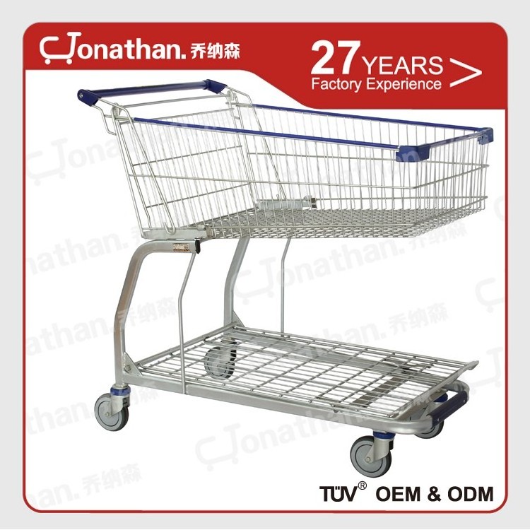 145L supermarket equipment shopping trolleys for sale with seat