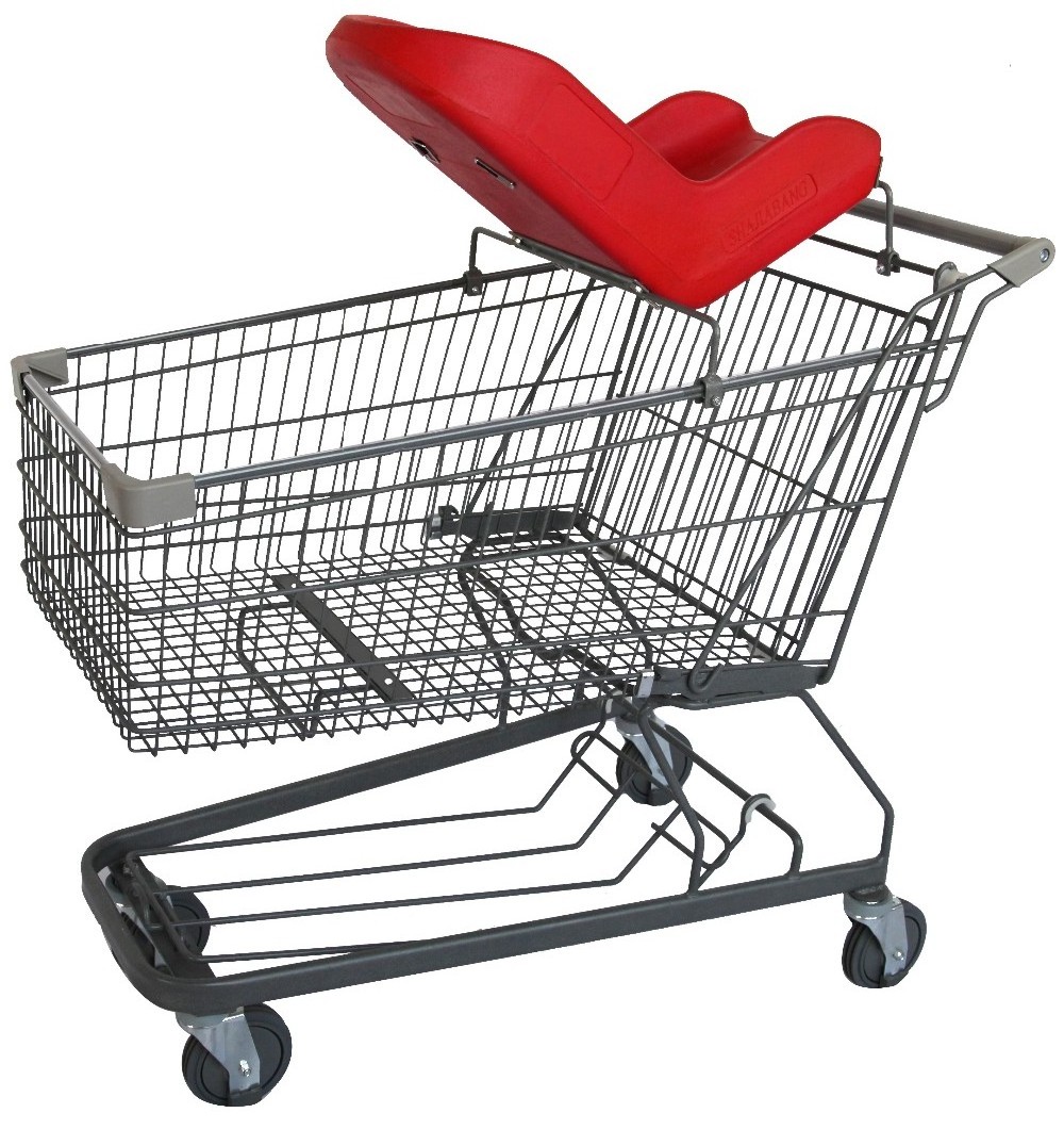 TUV approved rolling 150L grocery store shopping carts