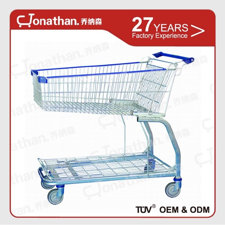 145L supermarket equipment shopping trolleys for sale with seat