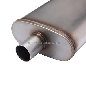 High performance 2.25" ID/ 2.25"OD Stainless steel universal car exhaust muffler with two chamber