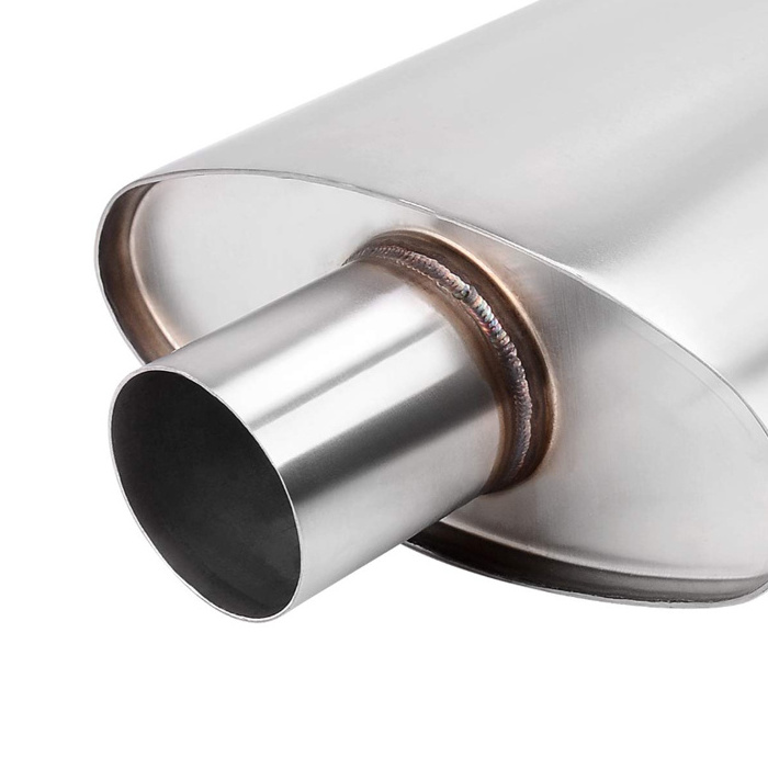 Stainless Steel Muffler/Resonator mirror polished Exhaust System