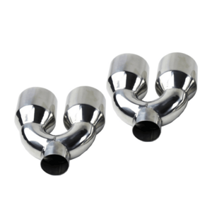 muffler tip Dual 4.0" Quad Style Stainless Steel Exhaust Tips for chevy corvette of muffler tip