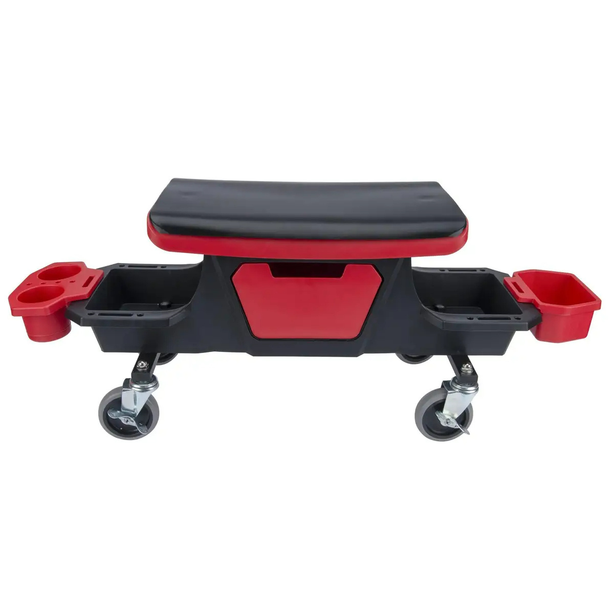 Rolling Mechanic Toolbox Stool Mobile Garage Rolling Seat with Repair Tool Tray DIY Home Car Wash Wax Polishing Seat