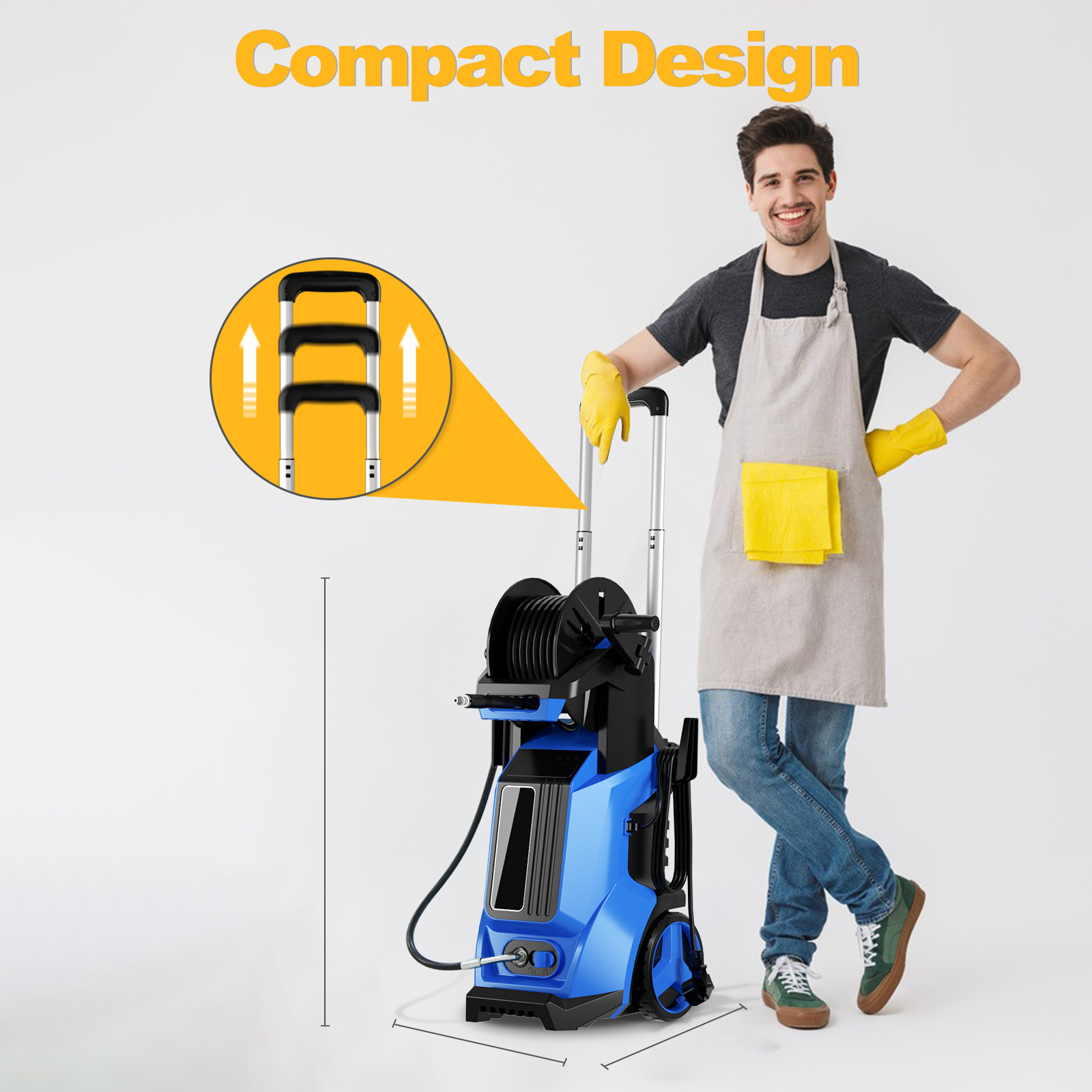 Best High Pressure Washer Cleaner Car Power Sprayer For Sale Water Jet Industrial Wash 2 In 1 Blaster Electric Cordless Portable