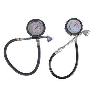 Tire Pressure Gauge with Straight Air Chuck 2-1/2 Inch 0-100 PSI for Motorcycle/Car/Truck Tires