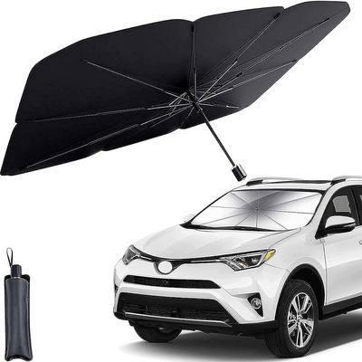 Foldable Car Windshield Sun Shade Umbrella Fit Sedan SUV Pickup Truck Most Vehicles Car Window Shades Front Windshield Sunshade