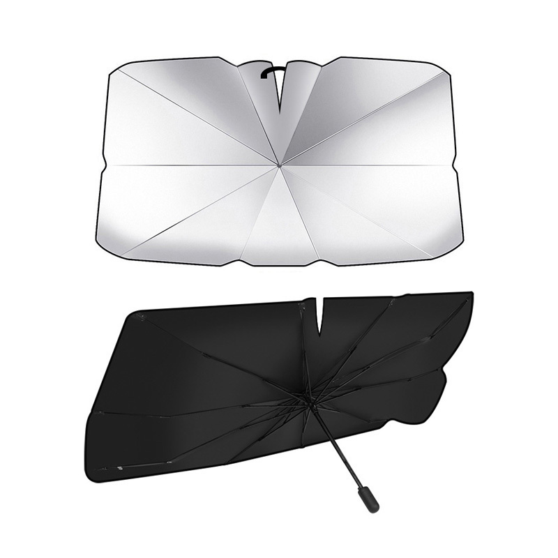 Foldable Car Windshield Sun Shade Umbrella Fit Sedan SUV Pickup Truck Most Vehicles Car Window Shades Front Windshield Sunshade