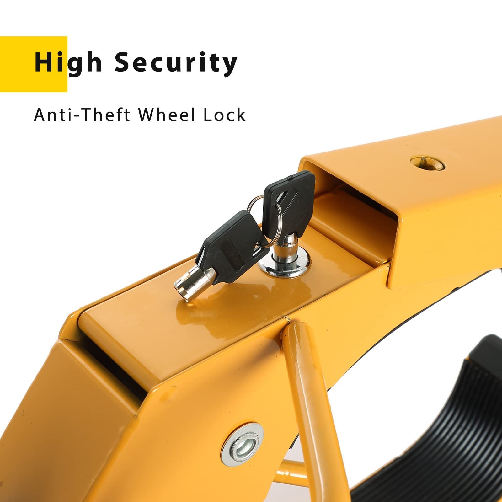 Trailer Wheel Lock Anti Theft Car Tire Boot Heavy-Duty Wheel Clamp Lock Adjustable Tire Wheel Locks for Trailers