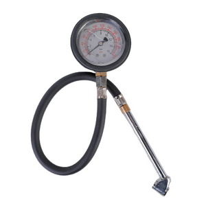 e Tire Pressure Gauge (0-220PSI) Heavy Duty Tire Gauge  Easy Read Glow Dial for Tire Pressure