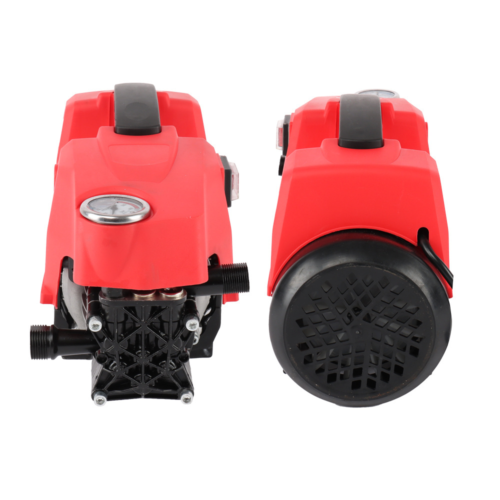 Electric Pressure Washer Built-in Carry Handle Professional High Pressure Car Wash Cleaner Machine with Soap Bottle  Hose Reel SHALL