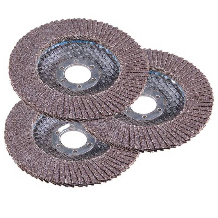 SHALL 4.5 Inch Silicon carbide abrasive tools mesh cover flexible flap disc grinding wheel