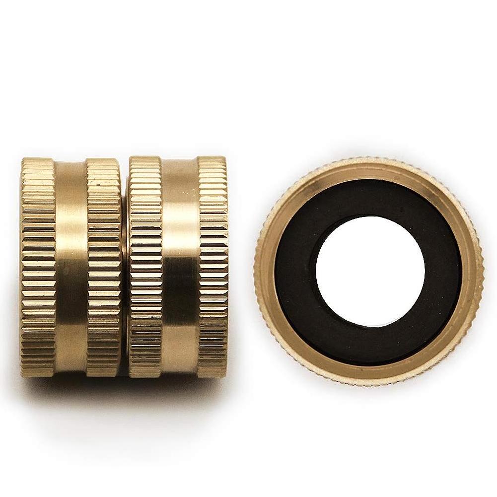 Quick Connect Garden Hose Fittings  3/4 Inch t Male and Female Quick Release  No-Leak Water Hose Connectors