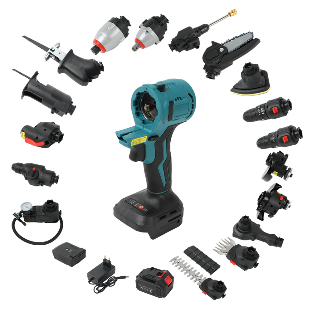 11 IN 1  Professional Impact Drill Jig Saw and Angle Grinder Power combo set cordless power Tool Sets For Garden