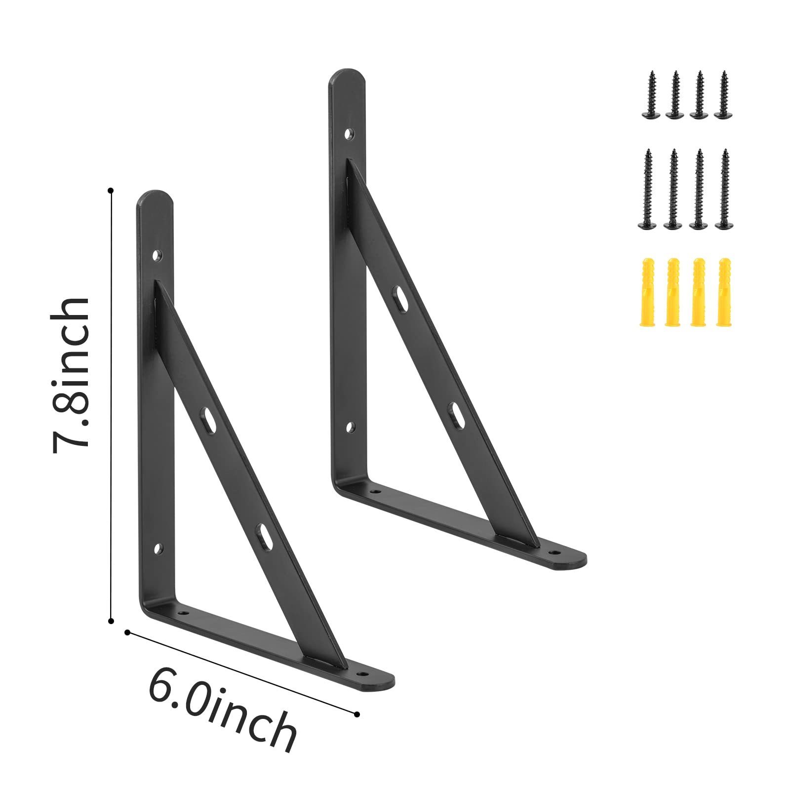 8 inch x6inch Heavy Duty Shelf Brackets  8