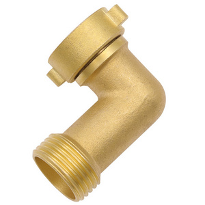 SHALL 3/4" Heavy Duty Elbow Garden Hose Connector Quick Swivel Connect Adapter Solid Brass