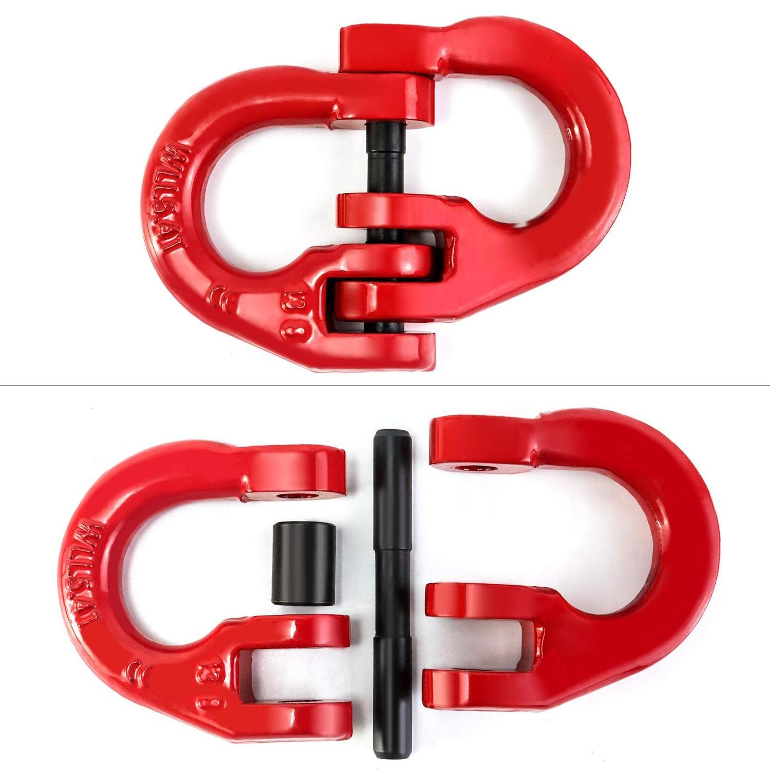 European Type Safety G80 Hammerlock Coupling Link Heavy Duty Alloy Steel Connecting Link Tow Hitch Hammer Lock Chain Connector