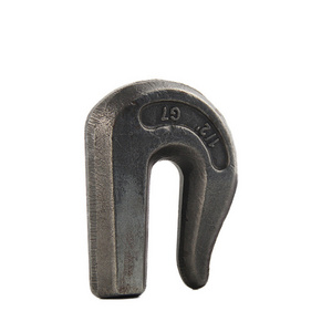 Weld On Grab Chain Hook G70 3/8" 5/16" US Type Welded Hook Weld-On Forged Clevis Grab Hook For Chain Pulling Lifting