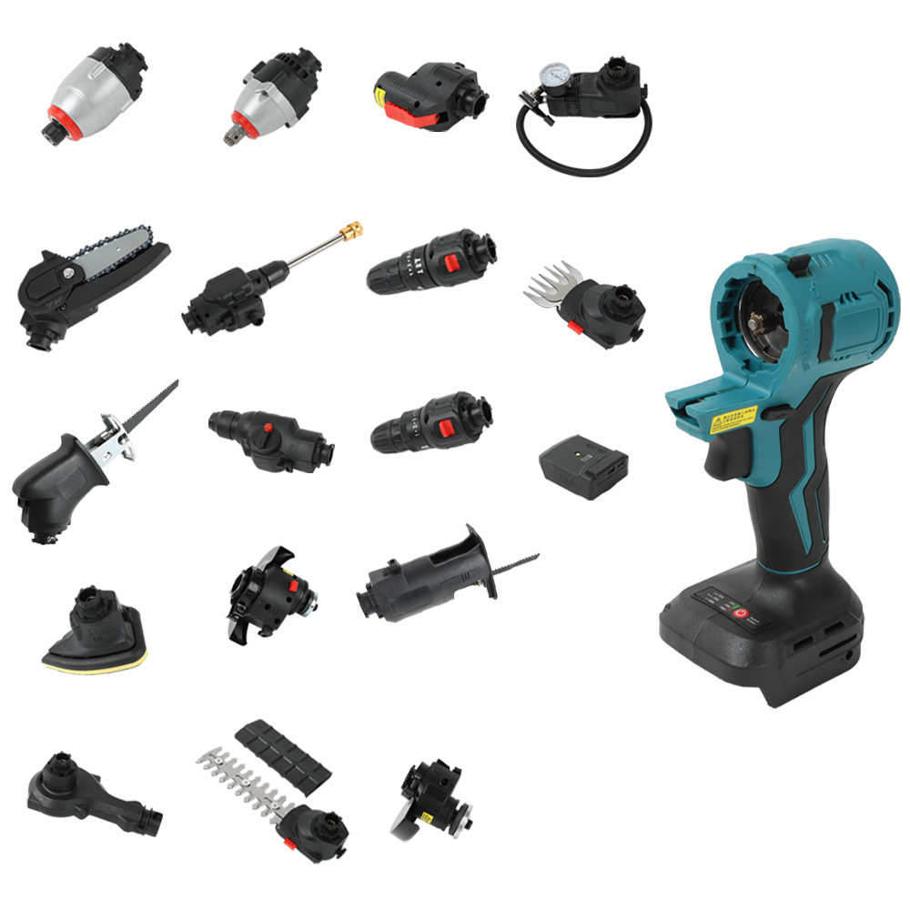 11 IN 1  Professional Impact Drill Jig Saw and Angle Grinder Power combo set cordless power Tool Sets For Garden