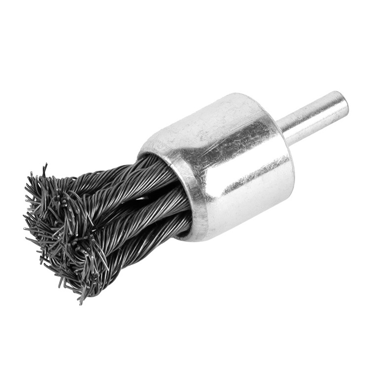 SHALL good quality crimped steel brass wire end brush for polishing and cleaning