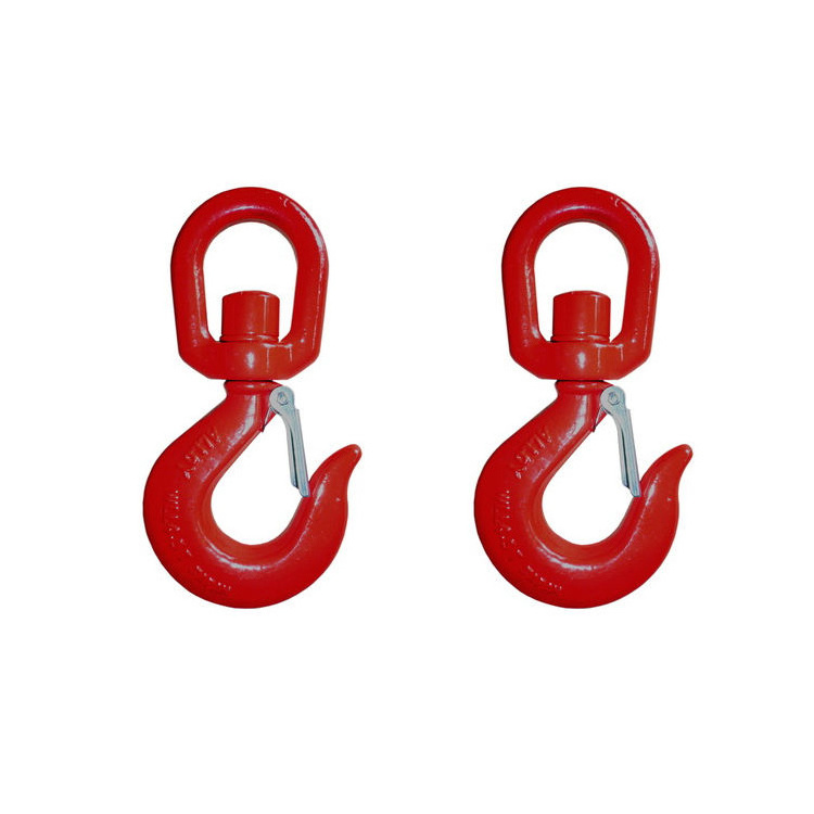 322C/322A US Type Swivel Hoist Hook with Latch  G80 Swivel hoist Hook/Alloy Steel Heavy Duty Safety Lock Self Locking