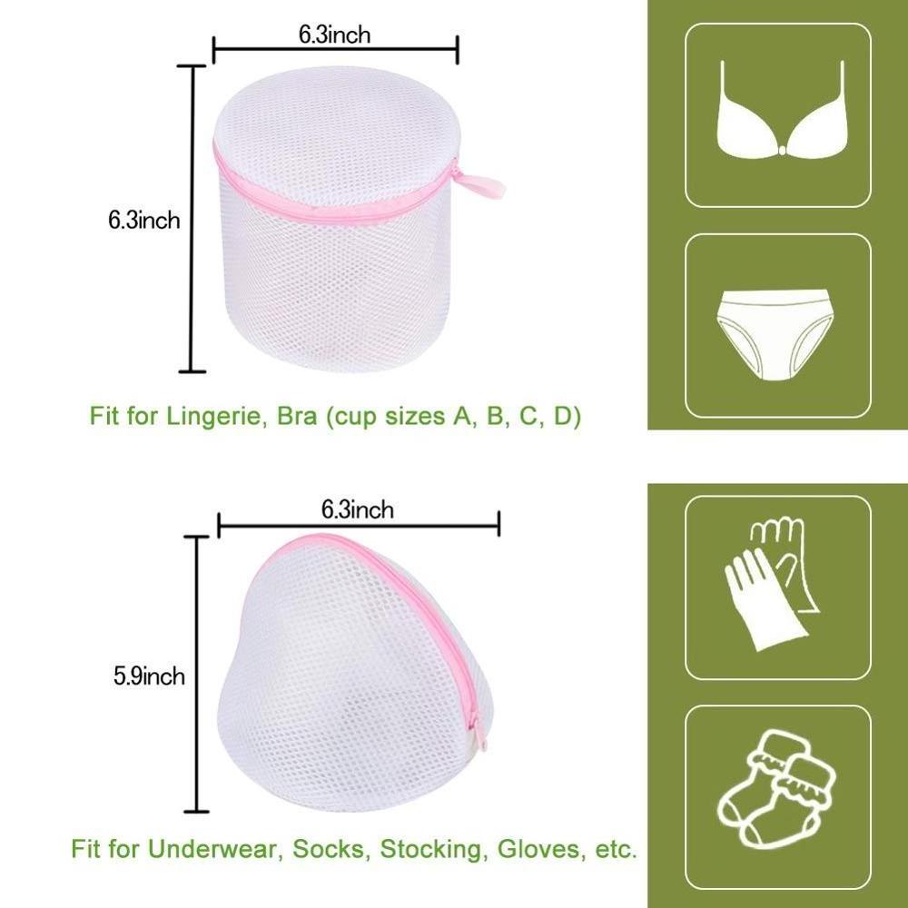 Bra Wash Bag Mesh Laundry Bag with Premium Zipper for Lingerie, Delicate, Intimates, Panties, Lace, Underwear, Socks, Tights