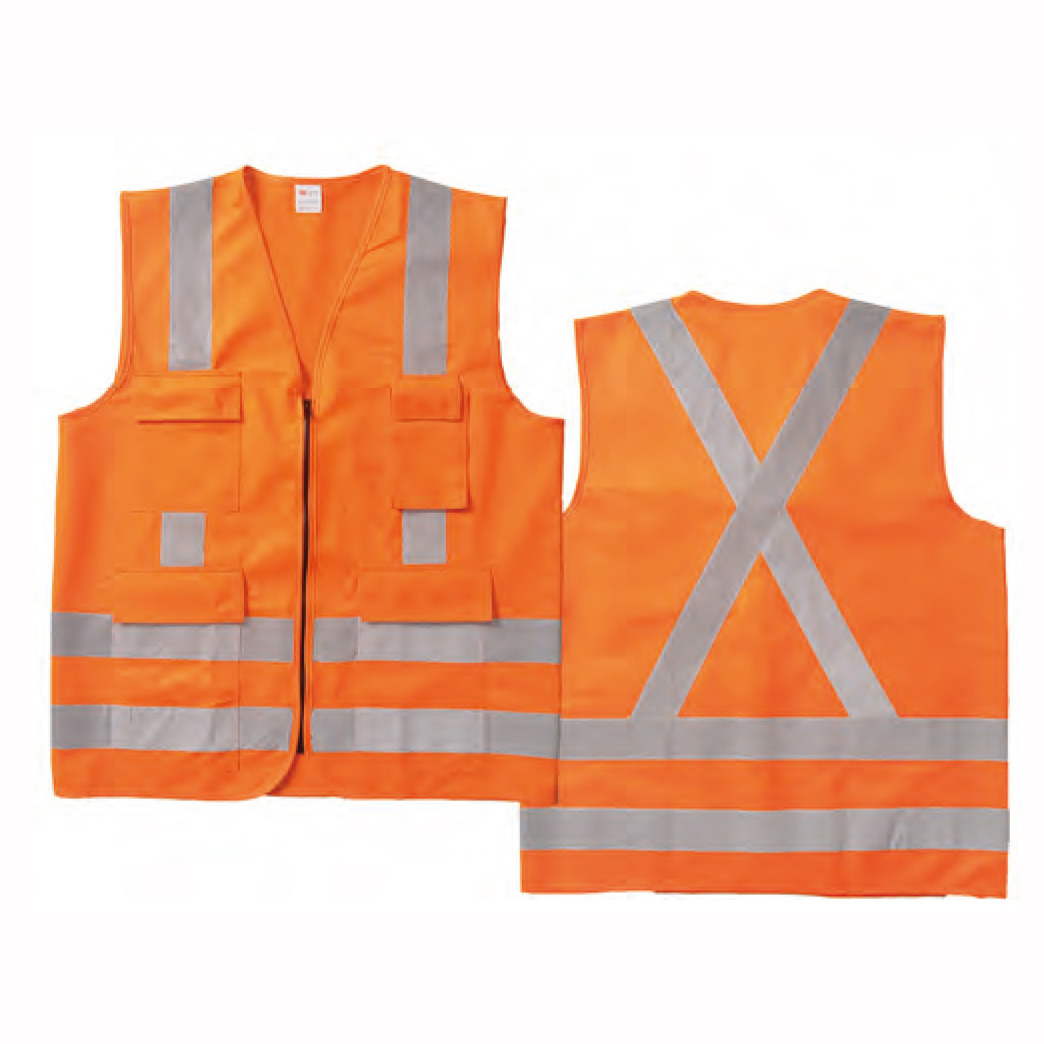 Construction Safety Vest With Pockets Men Surveyor High Quality Visible ...
